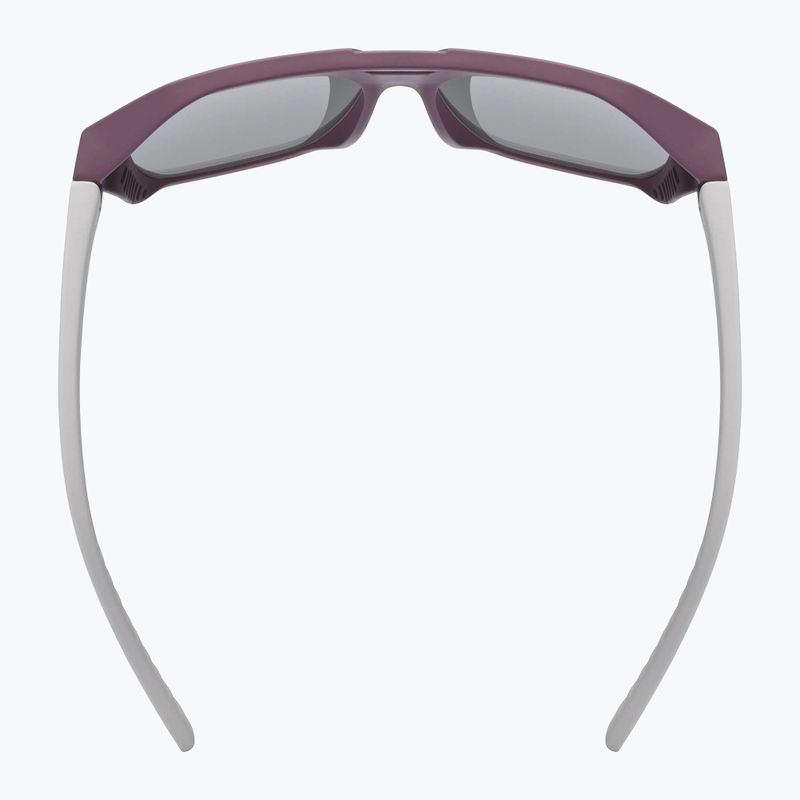 Ochelari de soare pentru copii UVEX Cosmic Jr cranberry/grey matt/mirror silver 4