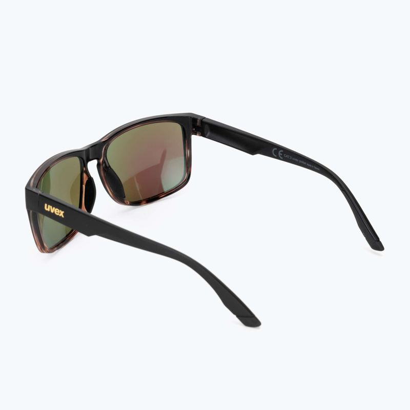 Ochelari de soare UVEX Poise black demi matt/mirror green 2