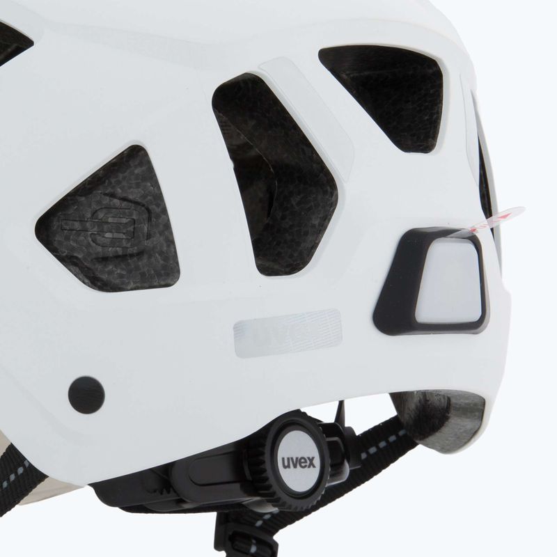 Cască de ciclism UVEX Stride Visor white matt/lite mirror silver 7
