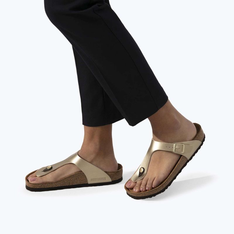 Șlapi BIRKENSTOCK Gizeh Birko-Flor Narrow gold 8