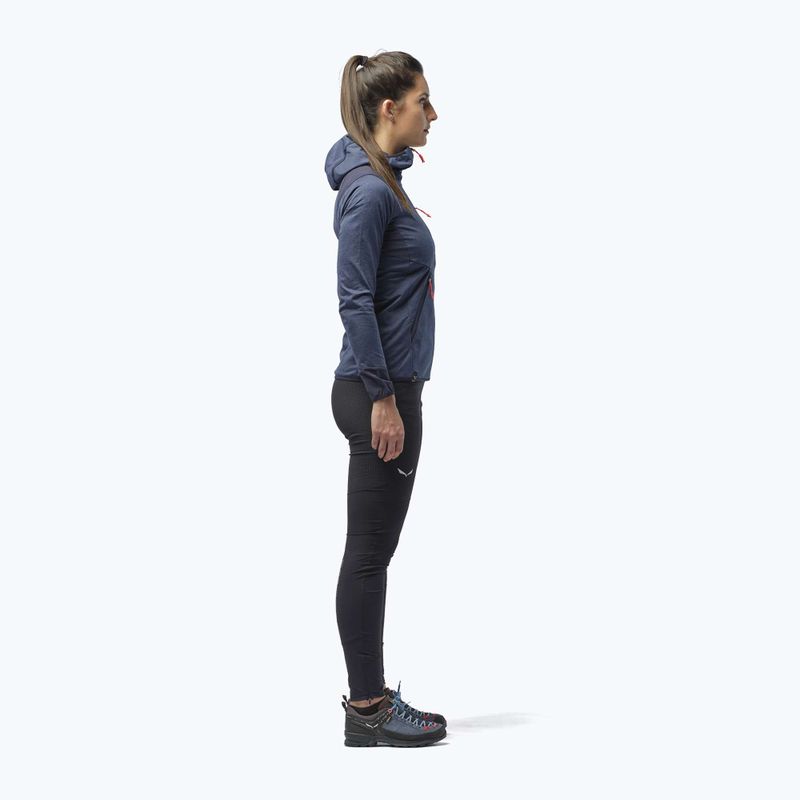 Pulover cu glugă pentru femei Salewa Agner Hybrid PL/DST FZ Hoody albastru marin 00-0000027372 4