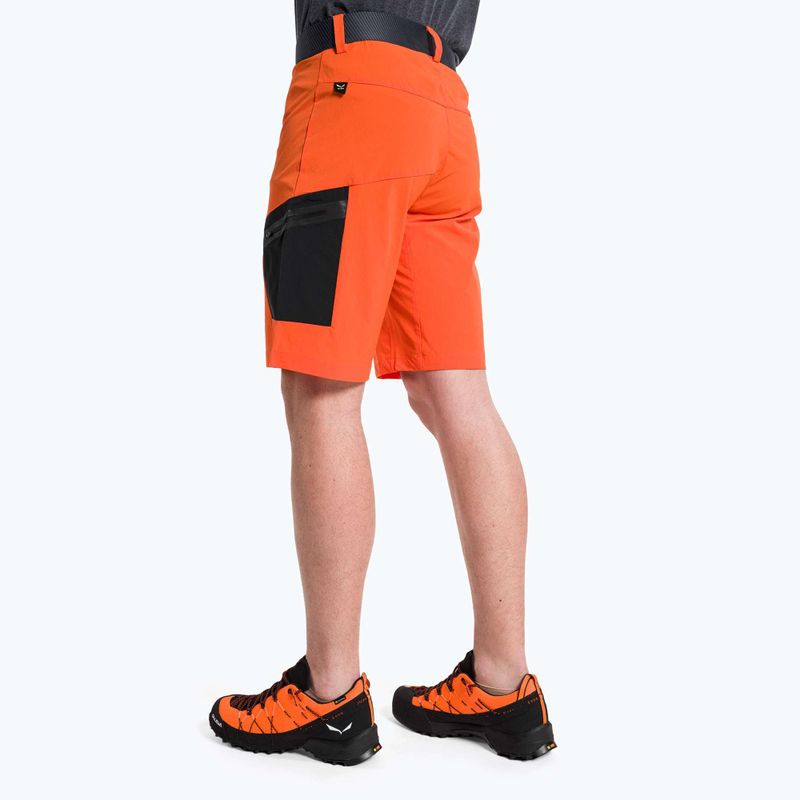 Pantaloni scurți de drumeție pentru bărbați SALEWA Pedroc Cargo 2 4151 portocaliu 26934 3