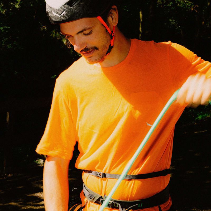 Tricou de trekking pentru bărbați  Salewa Agner Hemp/Dst turmeric 7