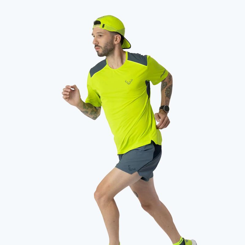 Tricou de alergare pentru bărbați DYNAFIT Sky ultra yellow 2