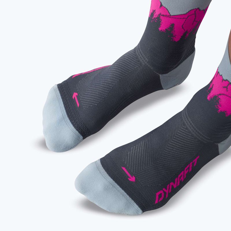 Șosete DYNAFIT Traverse Crew cinder pink glo/6070 8