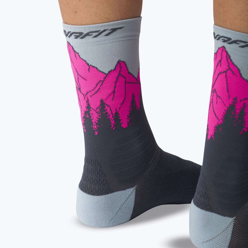 Șosete DYNAFIT Traverse Crew cinder pink glo/6070 9