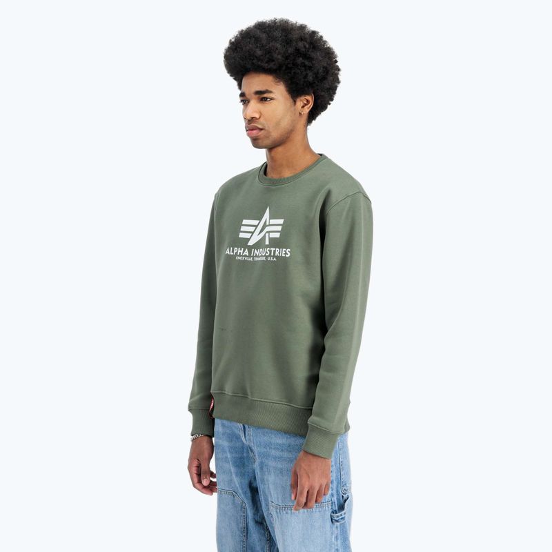 Bluză pentru bărbați Alpha Industries Basic dark olive 4