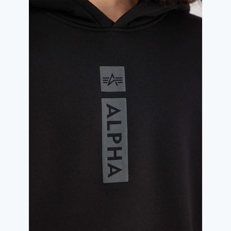 Bluză pentru bărbați Alpha Industries Puff Print Hoodie black 5