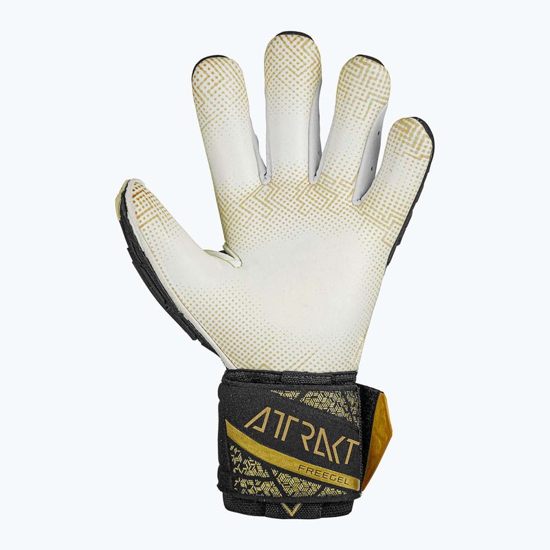 Mănuși de portar Reusch Attrakt Freegel Gold X GluePrint Finger Support black/gold 3