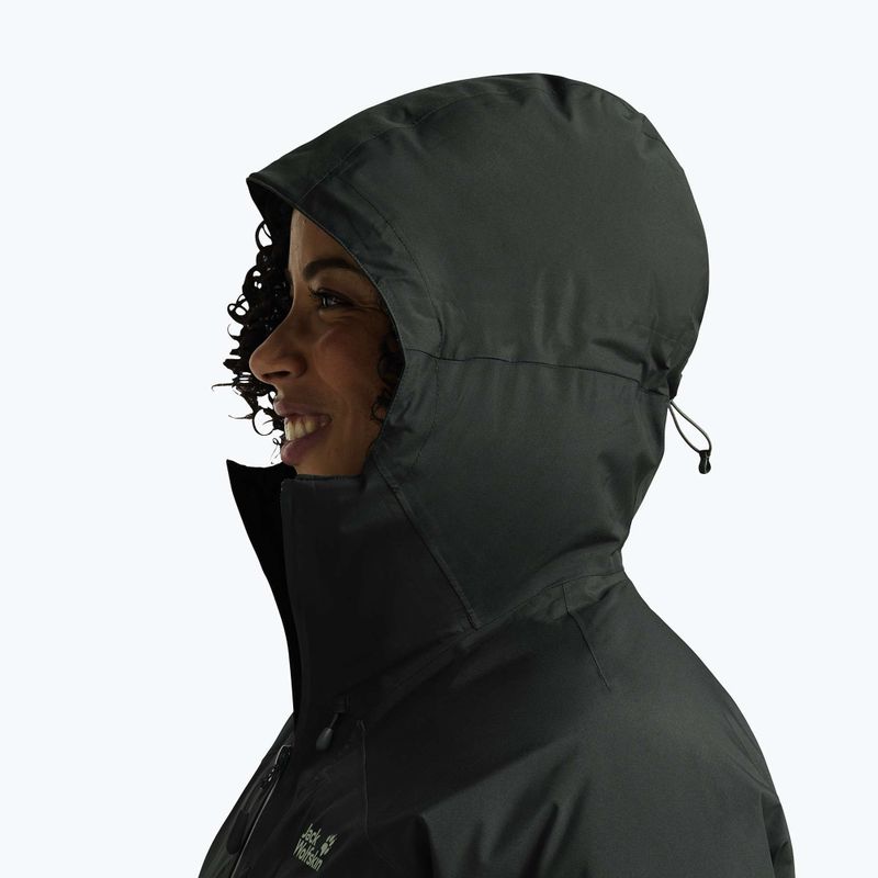 Geacă cu puf pentru femei Jack Wolfskin Icecape 2L Down Ins Rds slate green 4