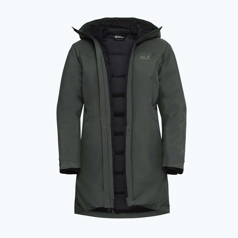 Geacă cu puf pentru femei Jack Wolfskin Icecape 2L Down Ins Rds slate green 9
