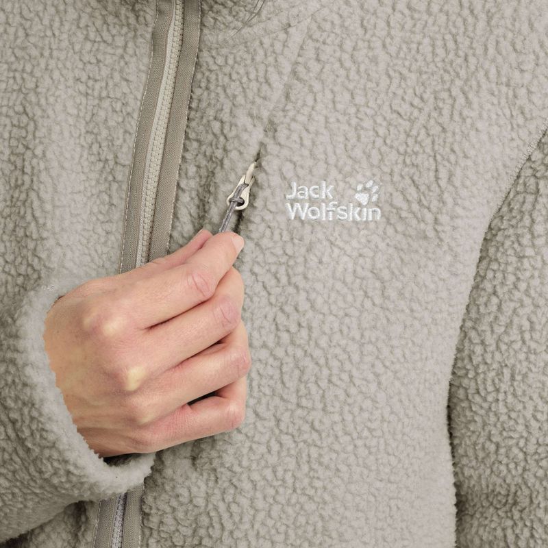 Bluză pentru femei Jack Wolfskin Cradle Mountain Pile Full Zip pale sand 5