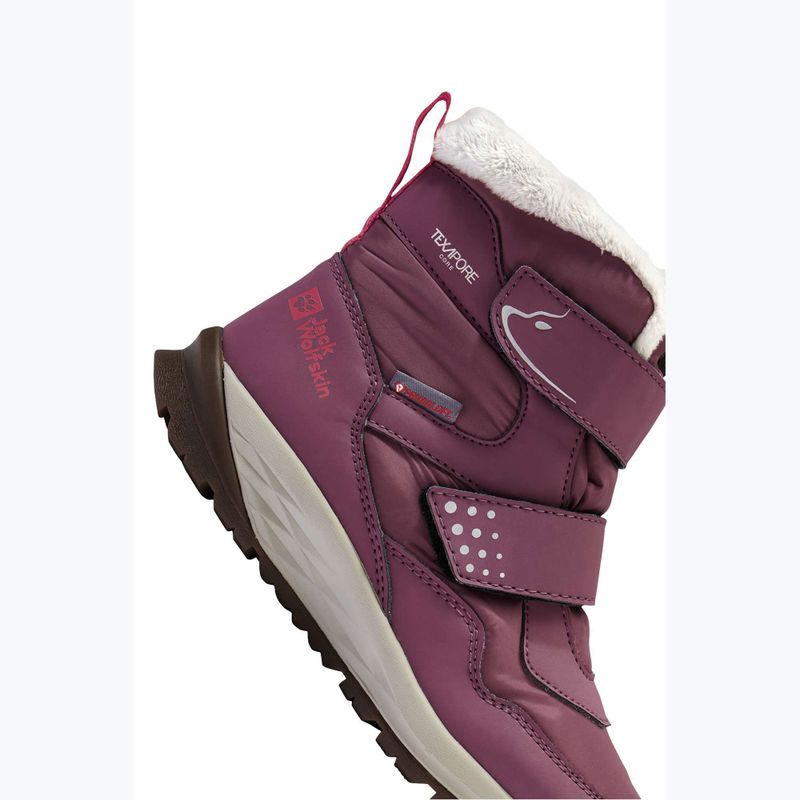 Încălțăminte pentru copii Jack Wolfskin Polar Bear-B Texapore Mid Vc raisin 8