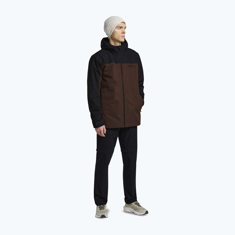 Geacă 3în1 pentru bărbați Jack Wolfskin Taubenberg 3In1 hot choc 2