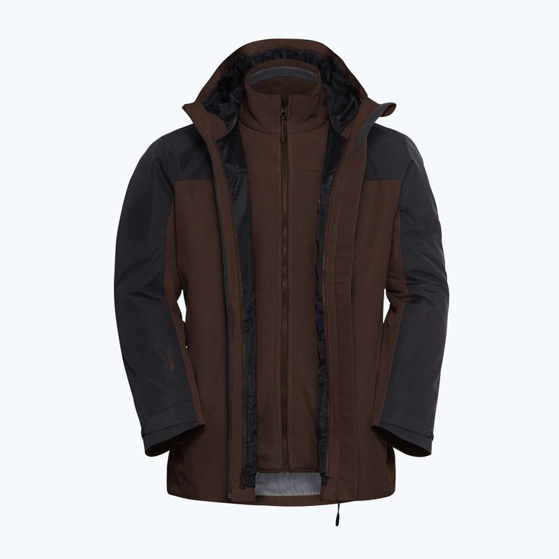 Geacă 3în1 pentru bărbați Jack Wolfskin Taubenberg 3In1 hot choc 12