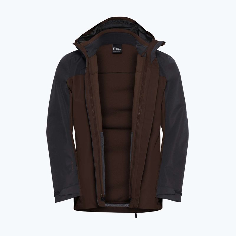 Geacă 3în1 pentru bărbați Jack Wolfskin Taubenberg 3In1 hot choc 13