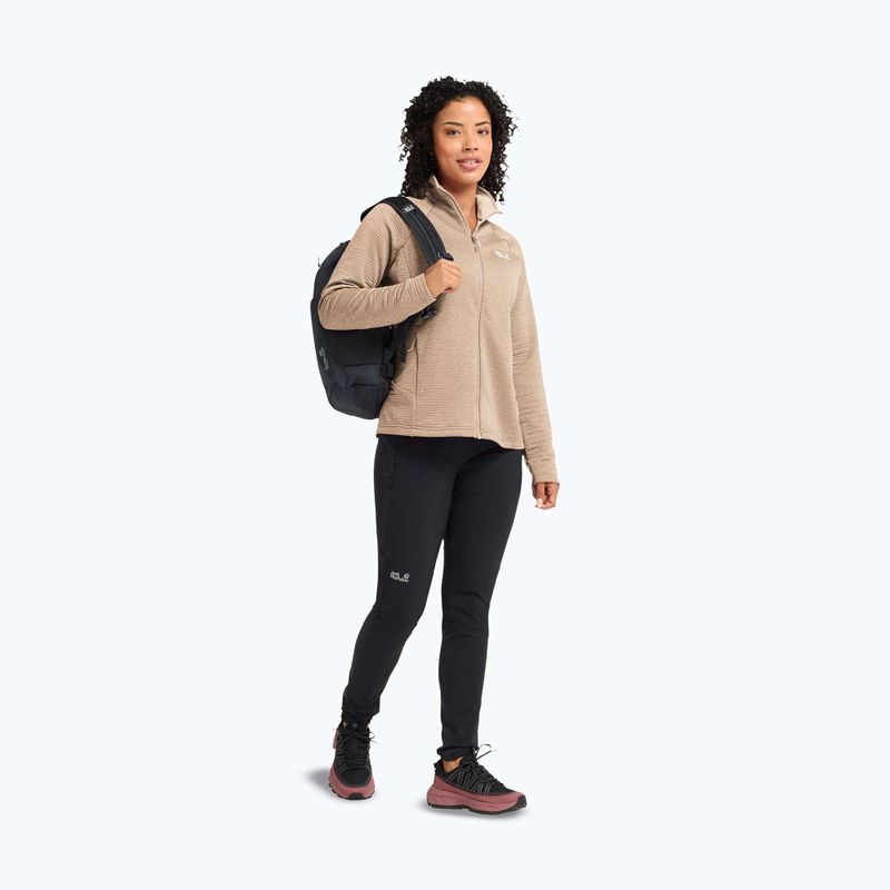 Bluză fleece pentru femei Jack Wolfskin Anytrail Full Zip oat 2