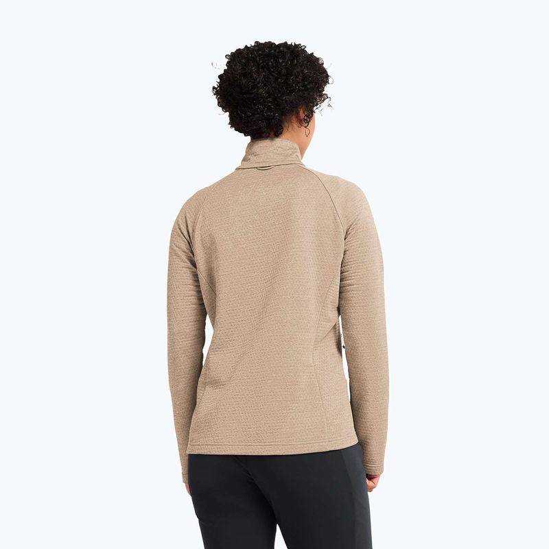 Bluză fleece pentru femei Jack Wolfskin Anytrail Full Zip oat 3