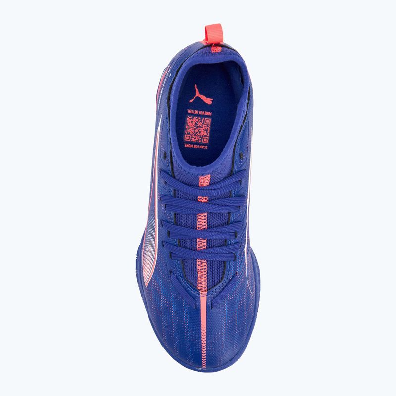 Încălțăminte de fotbal pentru copii PUMA Ultra 5 Match It + Mid Jr lapis lazuli/puma white/sunset glow 5