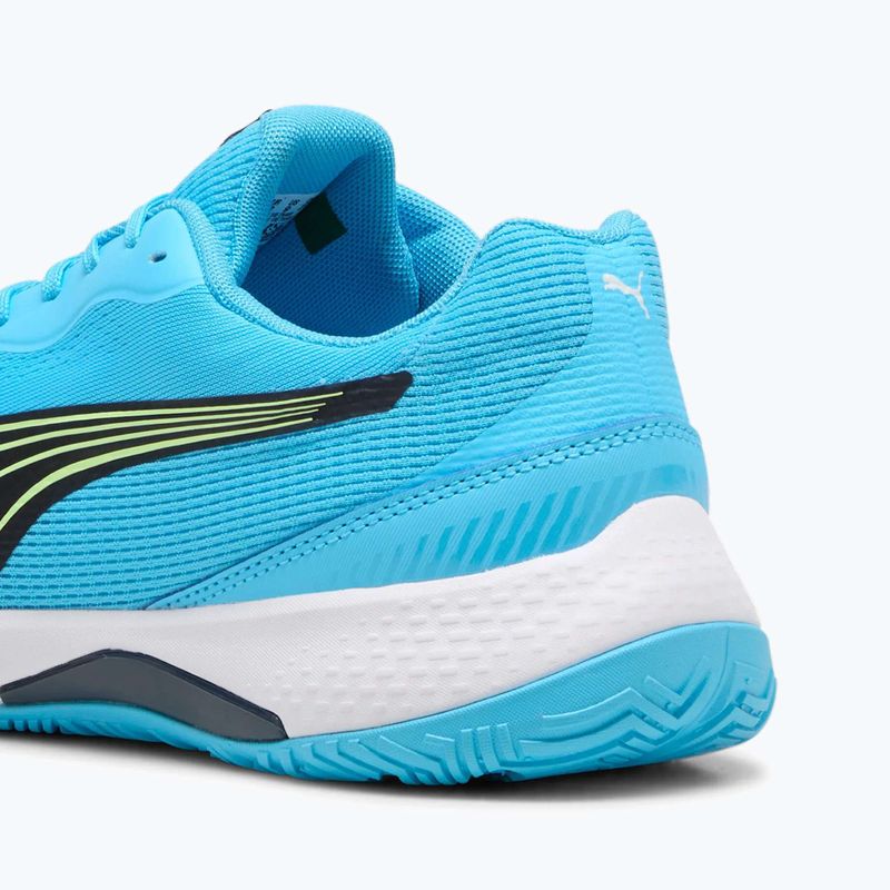 Încălțăminte de sporturi pentru interior pentru bărbați PUMA Solarstrike III luminous blue/club navy/fizzy apple 10