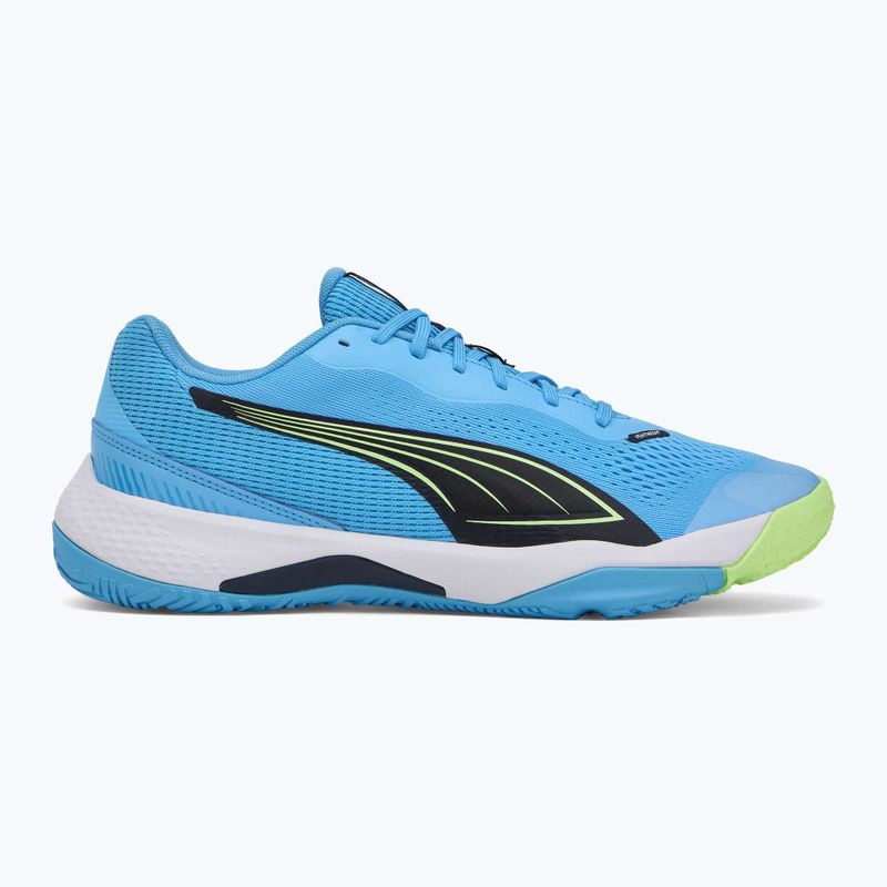 Încălțăminte de sporturi pentru interior pentru bărbați PUMA Solarstrike III luminous blue/club navy/fizzy apple 2