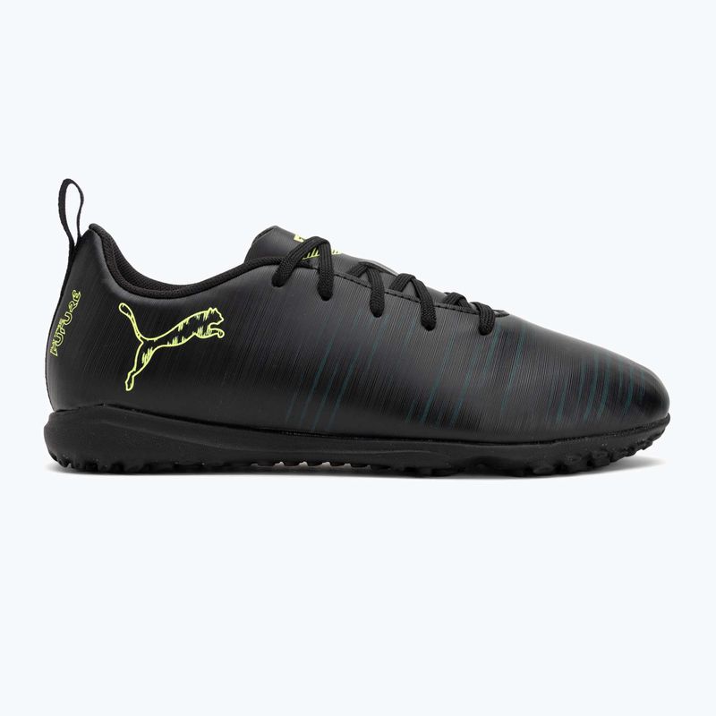 Încălțăminte de fotbal pentru copii  PUMA Future 8 Play TT Jr puma black/fizzy light/green terrain 2