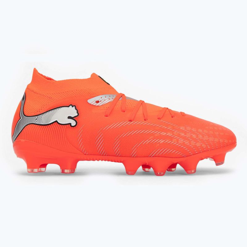 Încălțăminte de fotbal pentru copii PUMA Future 9 Pro FG/AG Jr glowing red/puma white/puma black/puma silver 2
