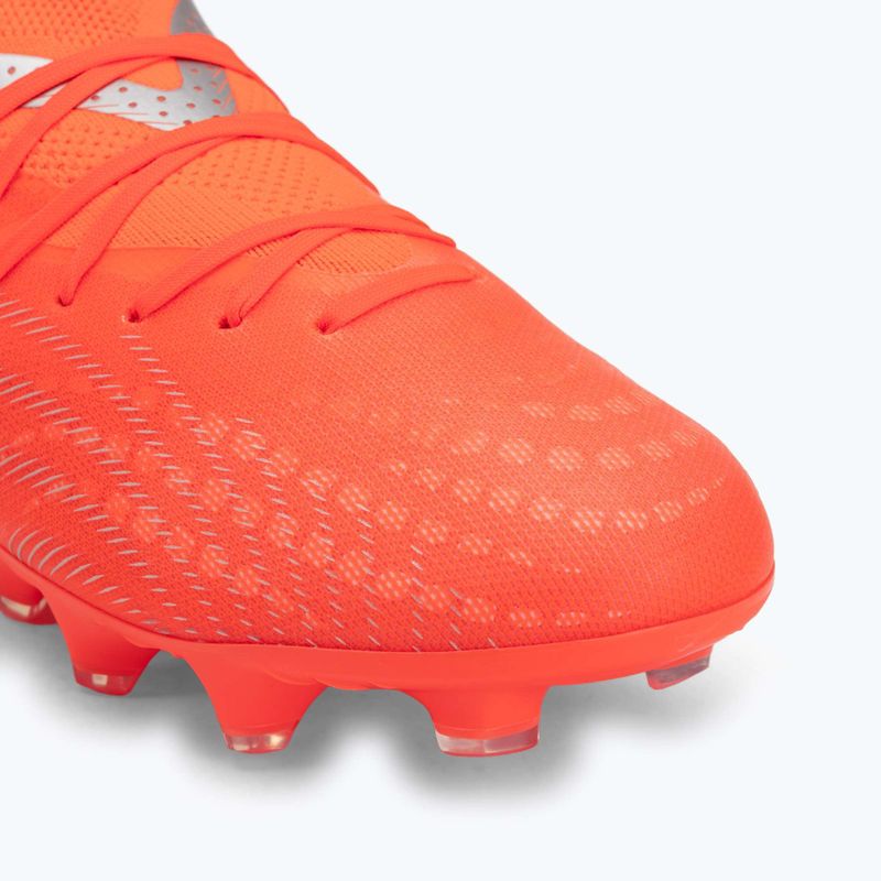 Încălțăminte de fotbal pentru copii PUMA Future 9 Pro FG/AG Jr glowing red/puma white/puma black/puma silver 7