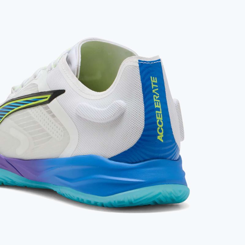 Încălțăminte de handbal PUMA Accelerate Nitro SQD 4 Game On puma white/glowing red/ultra blue 13