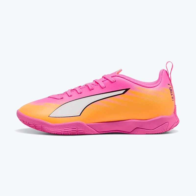 Încălțăminte de fotbal pentru copii PUMA Ultra 6 Play It Jr poison pink/puma wht/sun stream/bright aqua/puma blk 9