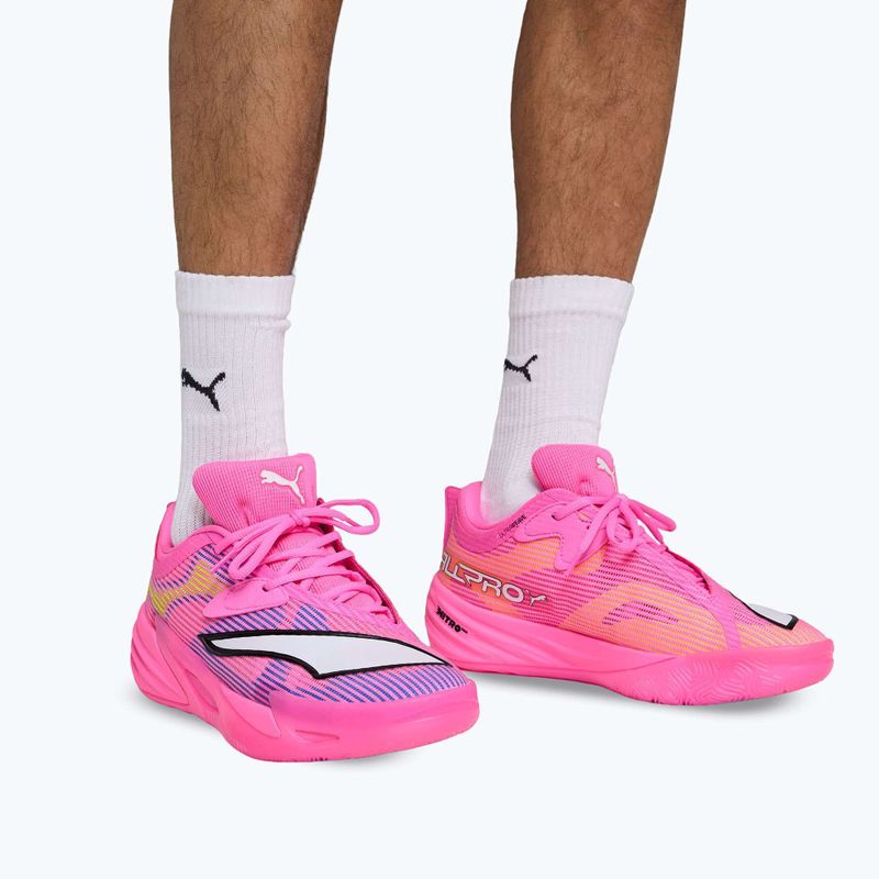 Încălțăminte de baschet PUMA All-Pro NITRO 2 Showtime poison pink/bright aqua/lime squeeze 13