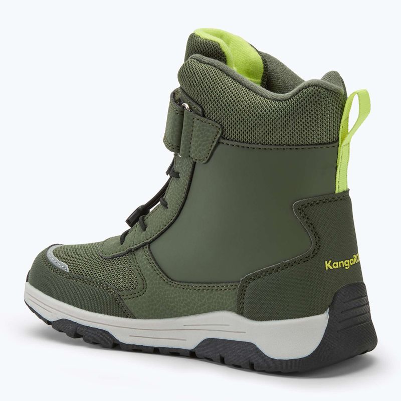 Ghete pentru juniori KangaROOS K-MJ Edison EV RTX SL olive / limetta dino 3