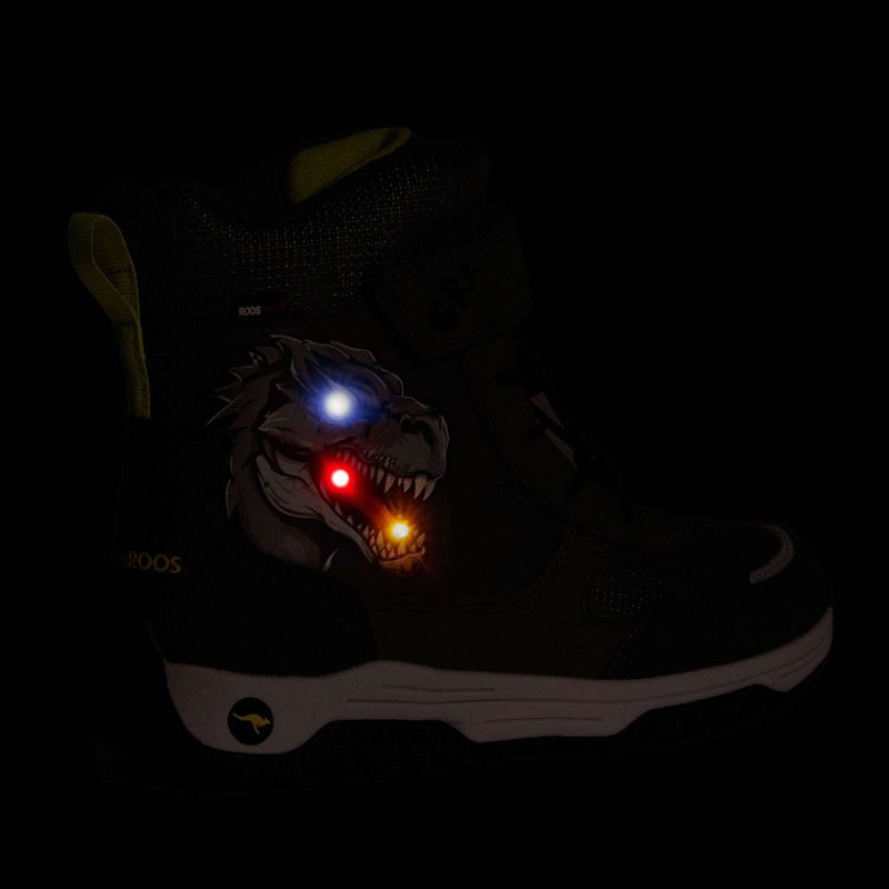 Ghete pentru juniori KangaROOS K-MJ Edison EV RTX SL olive / limetta dino 8