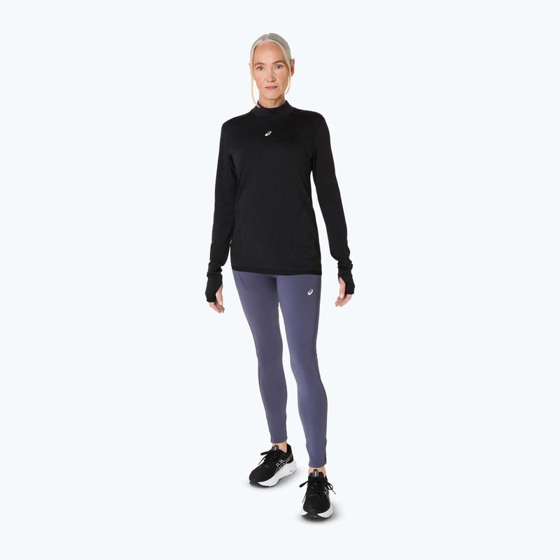 Longsleeve de alergare pentru femei ASICS Road Winter Seamless performance black 2