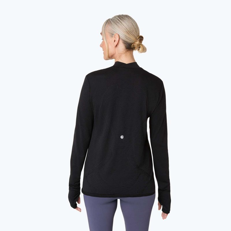 Longsleeve de alergare pentru femei ASICS Road Winter Seamless performance black 3