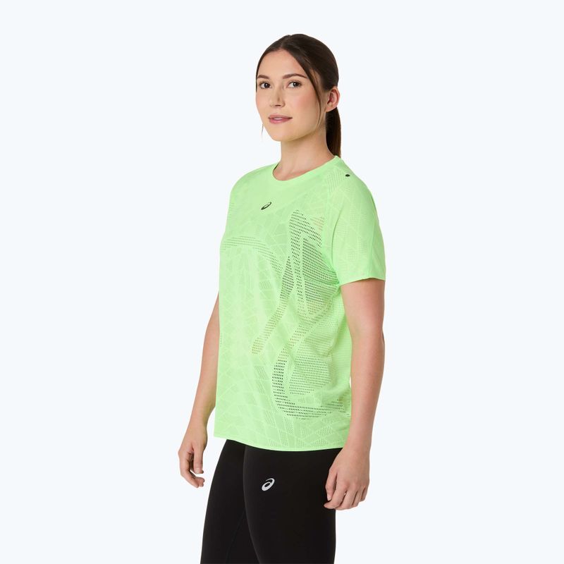 Tricou de alergare pentru femei ASICS Metarun SS Top illuminate green 4