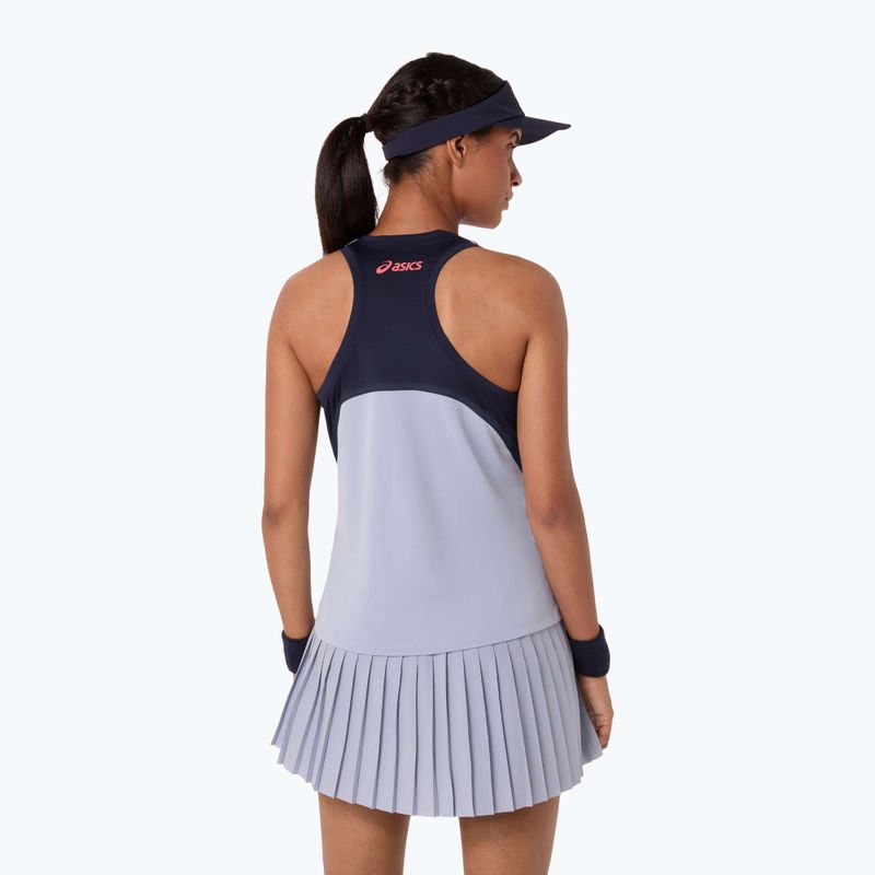 Tricou de tenis pentru femei ASICS Match Tank W grey/blue 3