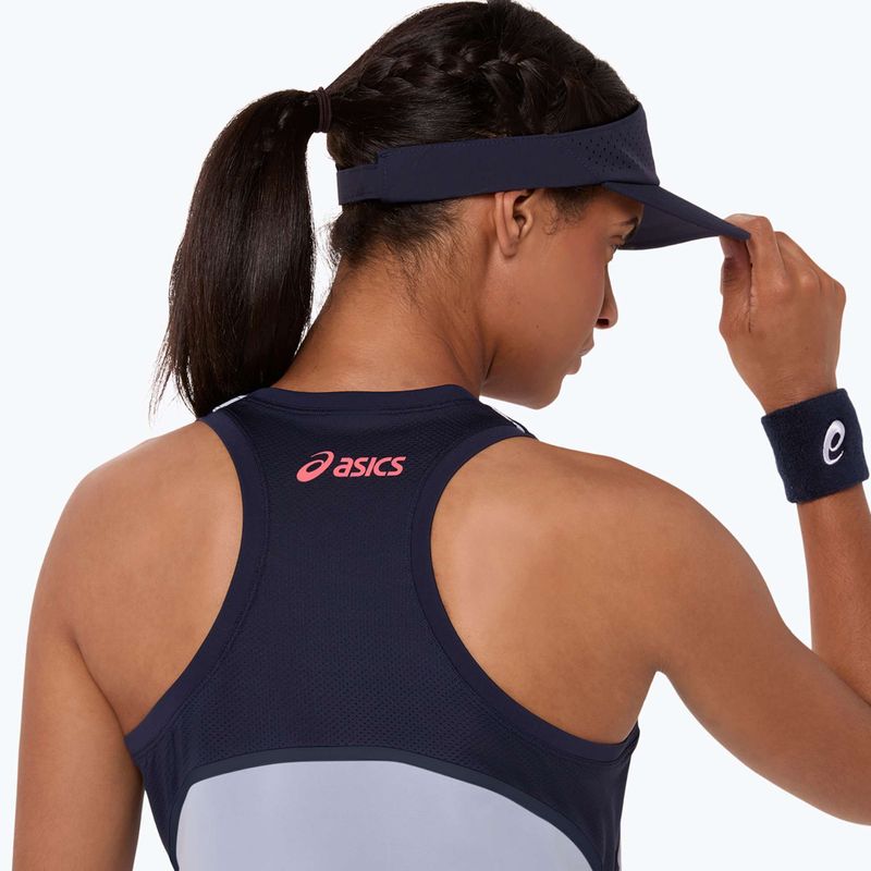 Tricou de tenis pentru femei ASICS Match Tank W grey/blue 7