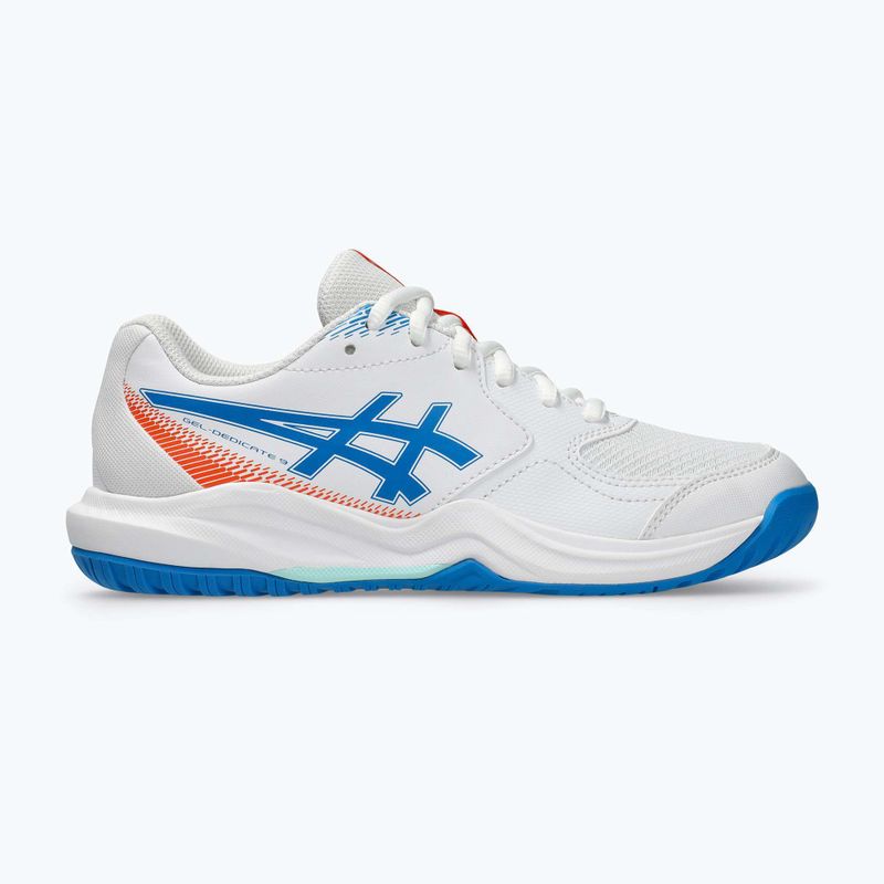 Încălțăminte de tenis pentru copii ASICS Gel-Dedicate 9 GS white/directoire blue 2
