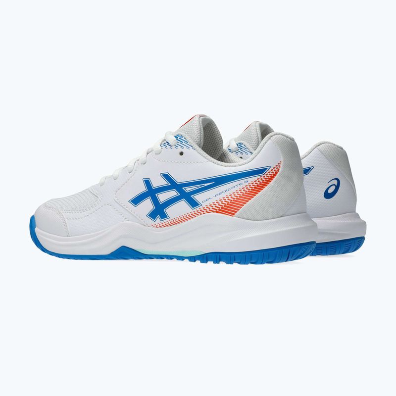 Încălțăminte de tenis pentru copii ASICS Gel-Dedicate 9 GS white/directoire blue 3