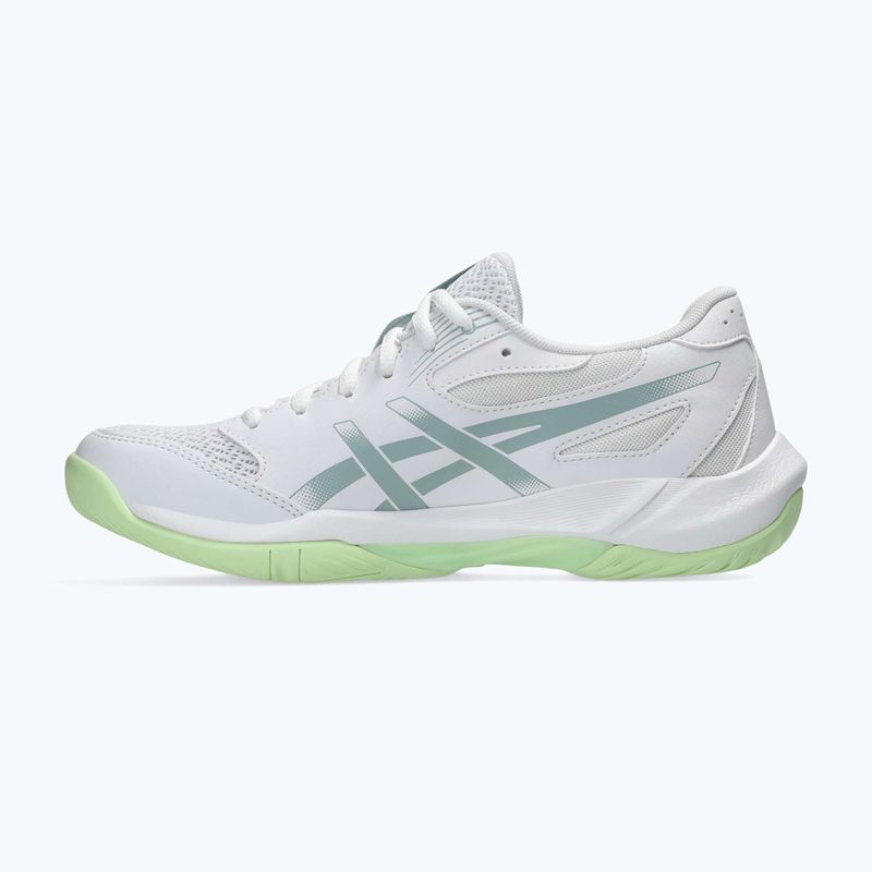 Încălțăminte de volei pentru femei ASICS Gel-Rocket 12 white/ocean haze 10