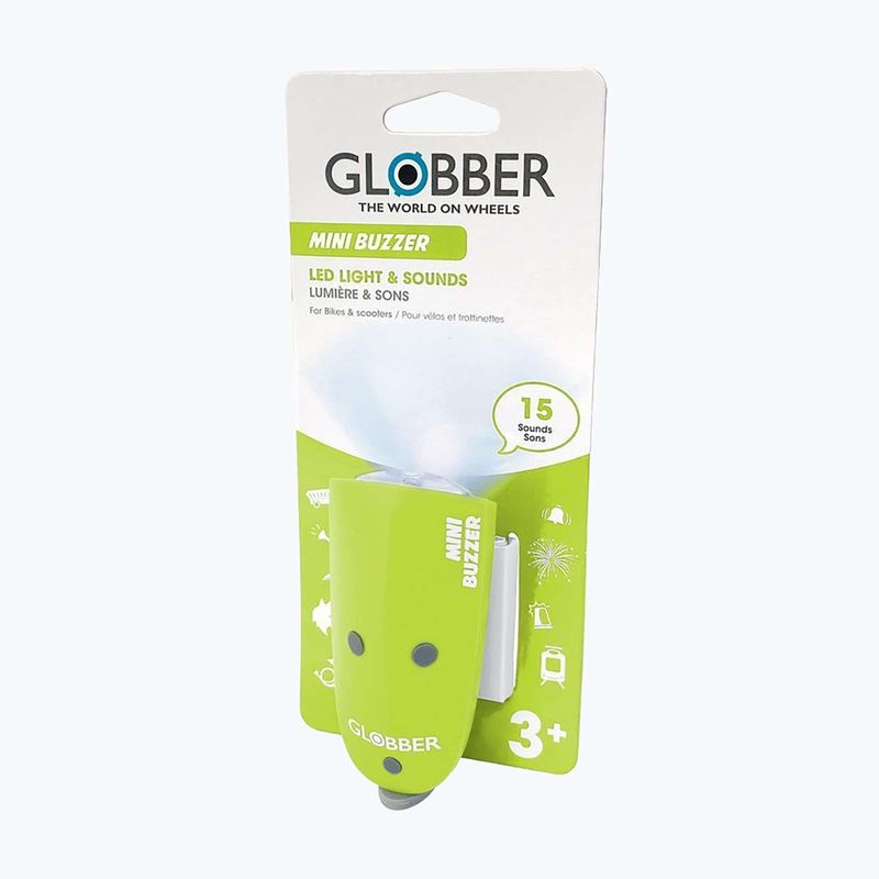 Lampă cu claxon Globber Mini Buzzer lime green 2