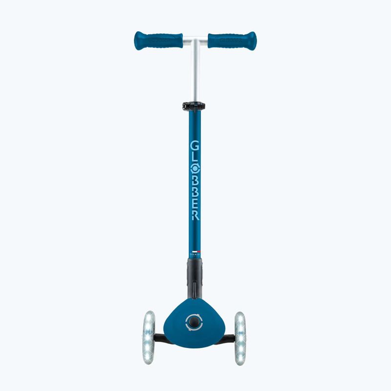 Trotinetă cu 3 roți pentru copii Globber Primo Foldable Plus Lights petrol blue 4
