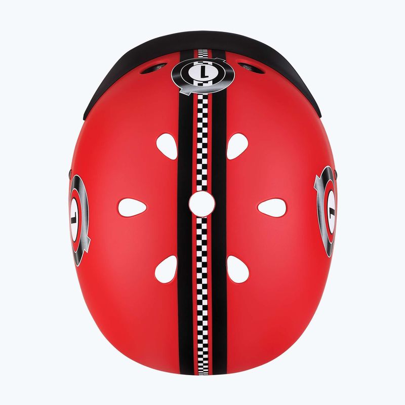 Cască pentru copii Globber Elite Lights new red racing 6