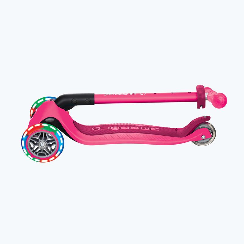 Trotinetă cu trei roți pentru copii Globber Primo Foldable Lights fuchsia 8