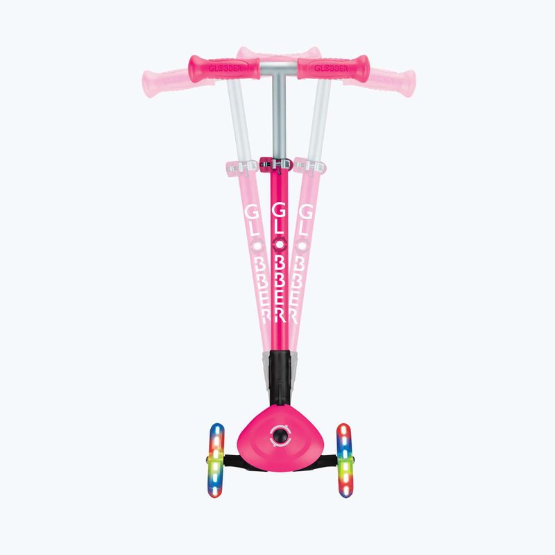Trotinetă cu trei roți pentru copii Globber Primo Foldable Lights fuchsia 11