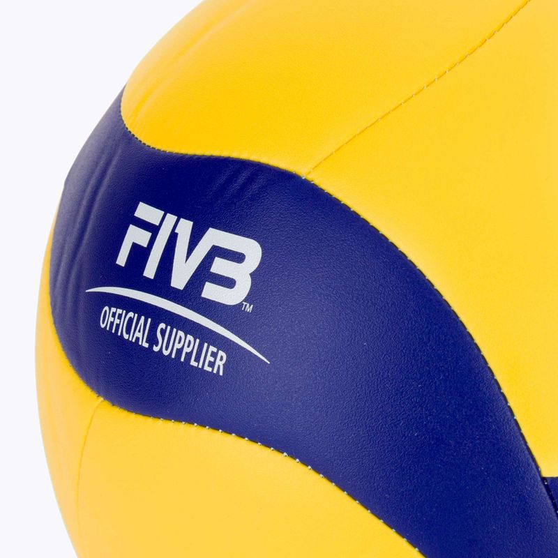 Minge de volei Mikasa V360W-L yellow/blue mărime 5 3