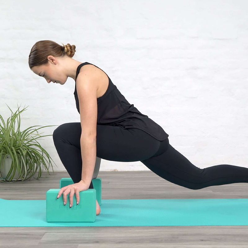 Cub pentru yoga Myga Foam Block turquoise 6