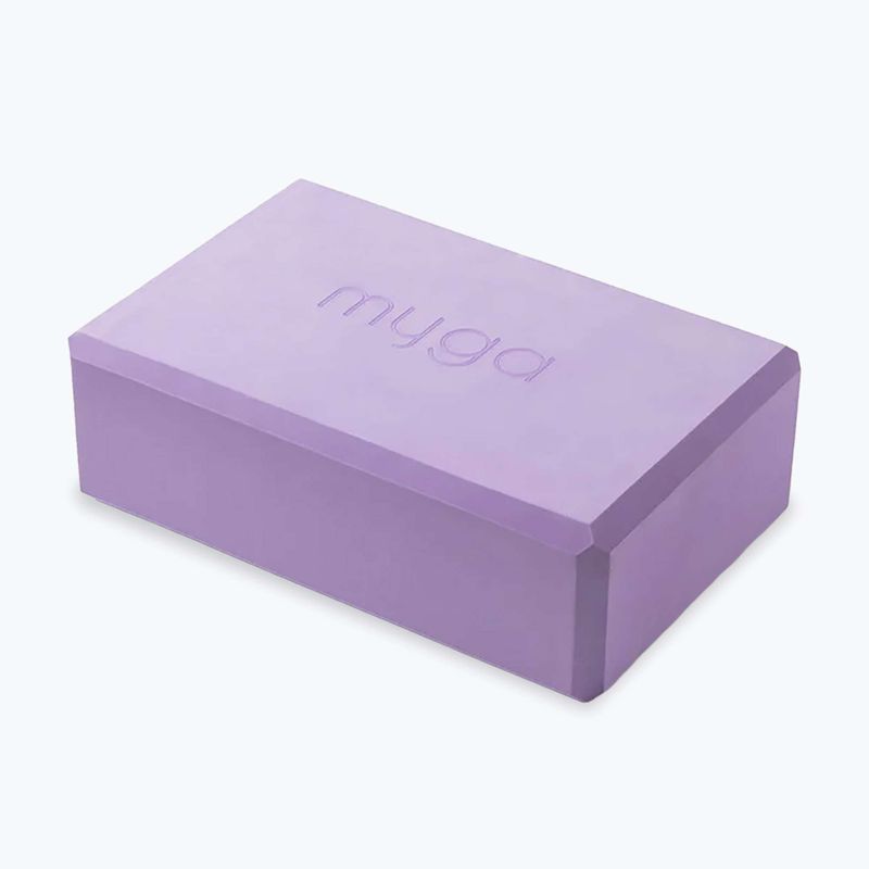 Set de yoga Myga Chakra Yoga Set mat + block + purple strap 7