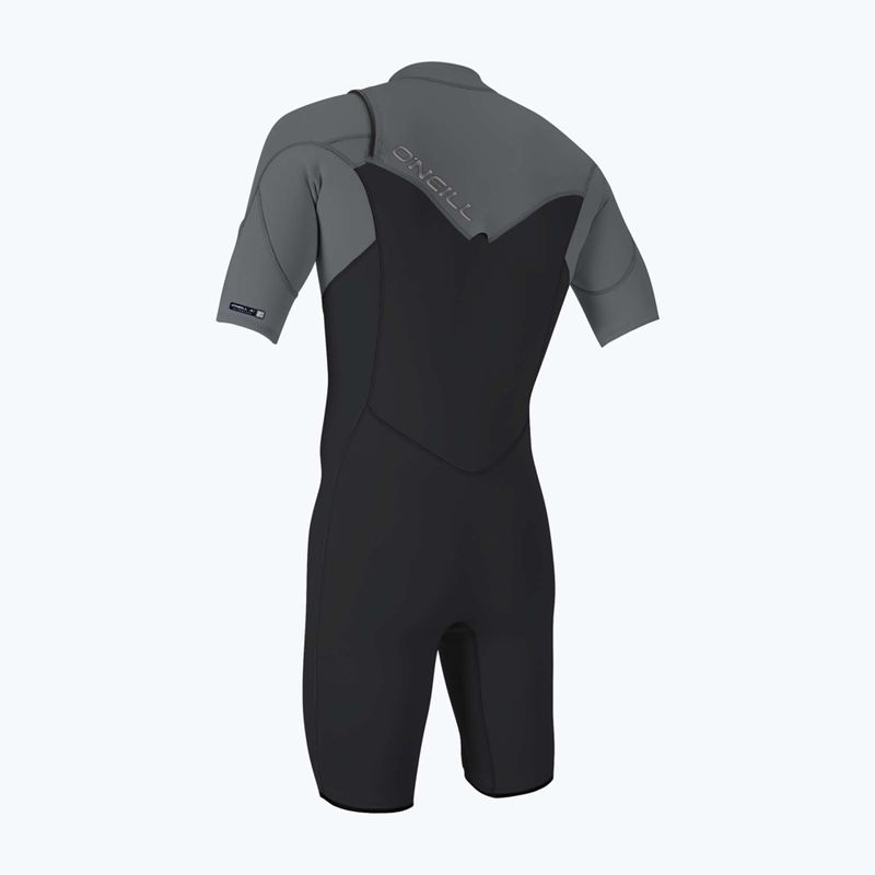 Costum de înot pentru bărbați O'Neill Hammer 2mm Chest Zip SS Spring IS6 tempered steel/smoke/smoke 2
